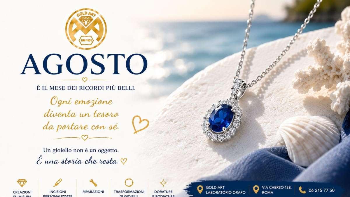 Agosto è il mese dei ricordi più belli: da Gold Art ogni emozione diventa un tesoro da portare con sé