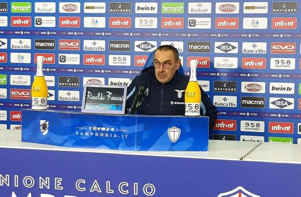 RIVIVI LA DIRETTA - Sampdoria - Lazio, Sarri: "Avremmo messo in difficoltà tutti. Fabbri precipitoso" - VIDEO