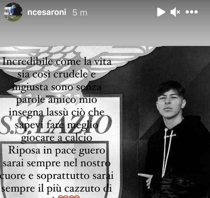 Morte Guerini, il toccante messaggio di Cesaroni: “Sono senza parole amico mio” - FOTO