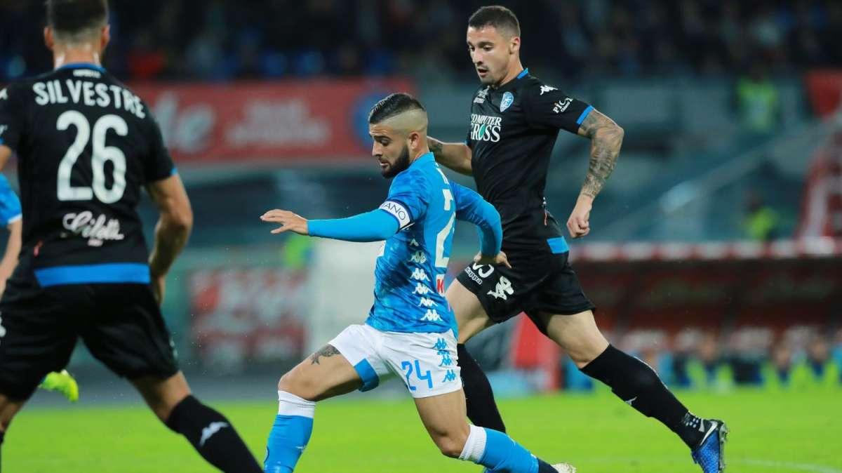 Napoli-Empoli, l'Asl blocca cinque tesserati degli ospiti: il comunicato