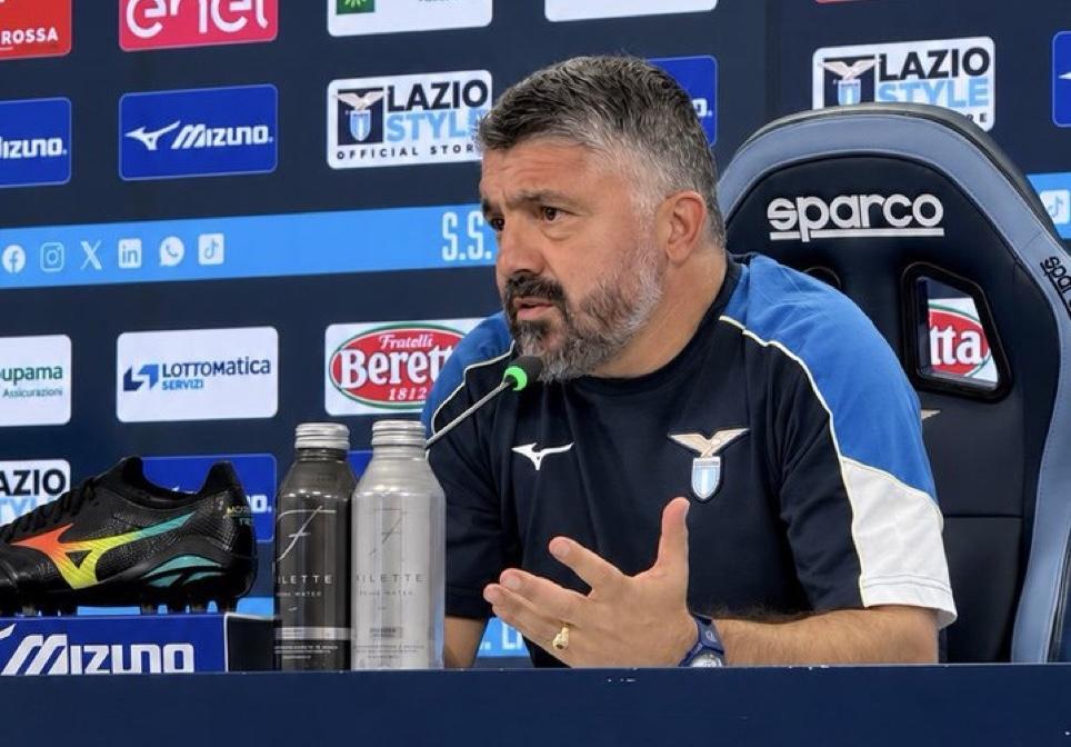 Lazio, Gattuso: "Se rallentiamo arriva una legnata sui denti"