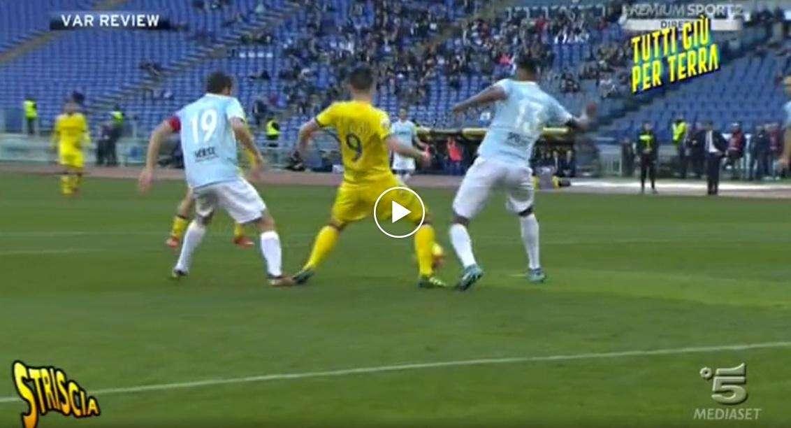 Lazio - Chievo, il tuffo di Stepinsky finisce a Striscia la Notizia