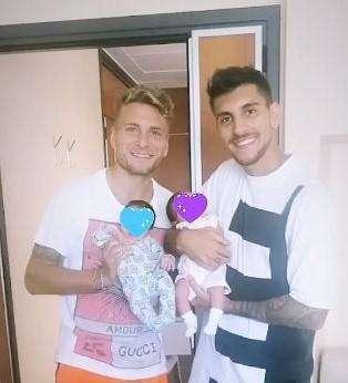 Lazio, Immobile e Pellegrini: l'anticipo di derby dei neo papà - FOTO