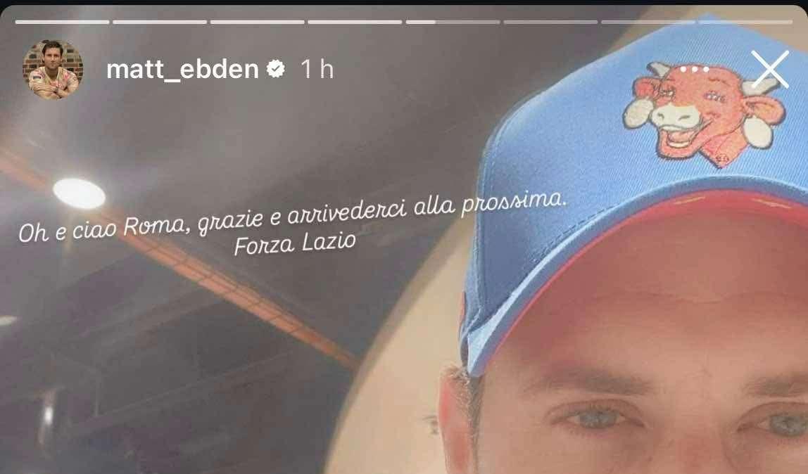 Internazionali, Ebden saluta la Capitale: "Alla prossima. Forza Lazio!" - FOTO