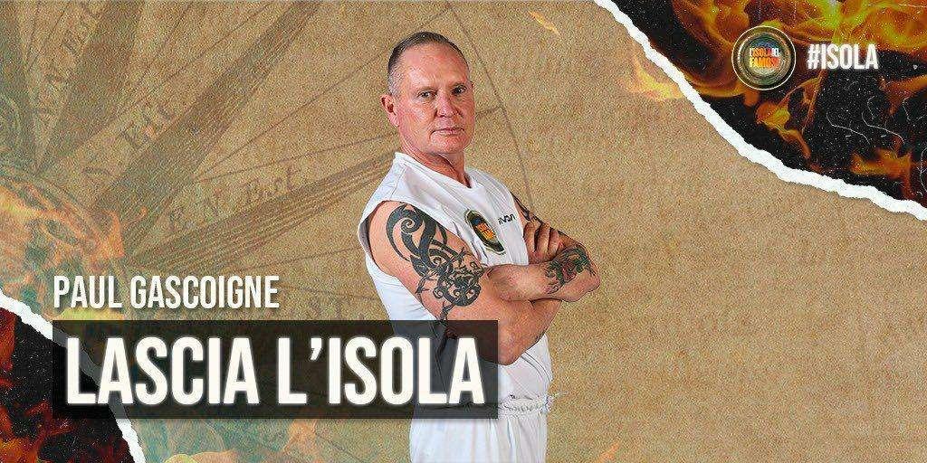 Ritiro forzato per Paul Gascoigne: l'ex Lazio lascia l'Isola dei Famosi