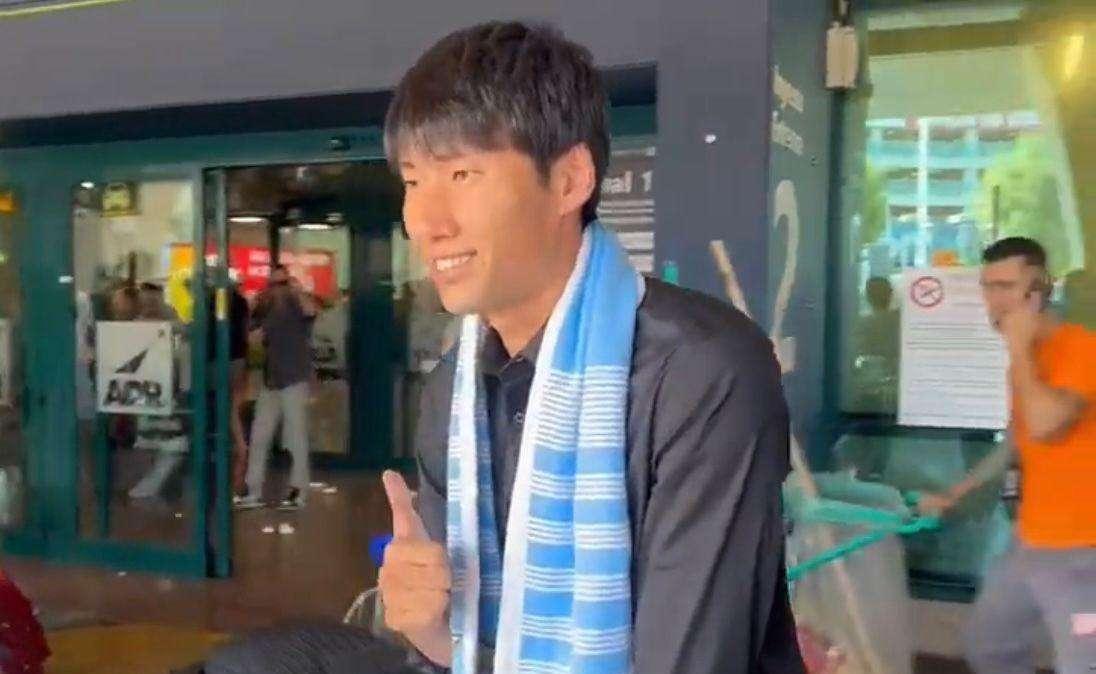 Lazio, Kamada in Paideia: il primo scatto con l'aquila sul petto - FOTO 