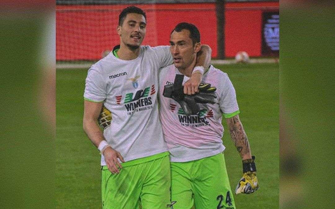 Lazio, Strakosha omaggia Proto: "Ti ringrazio per i consigli e il sostegno" - FOTO
