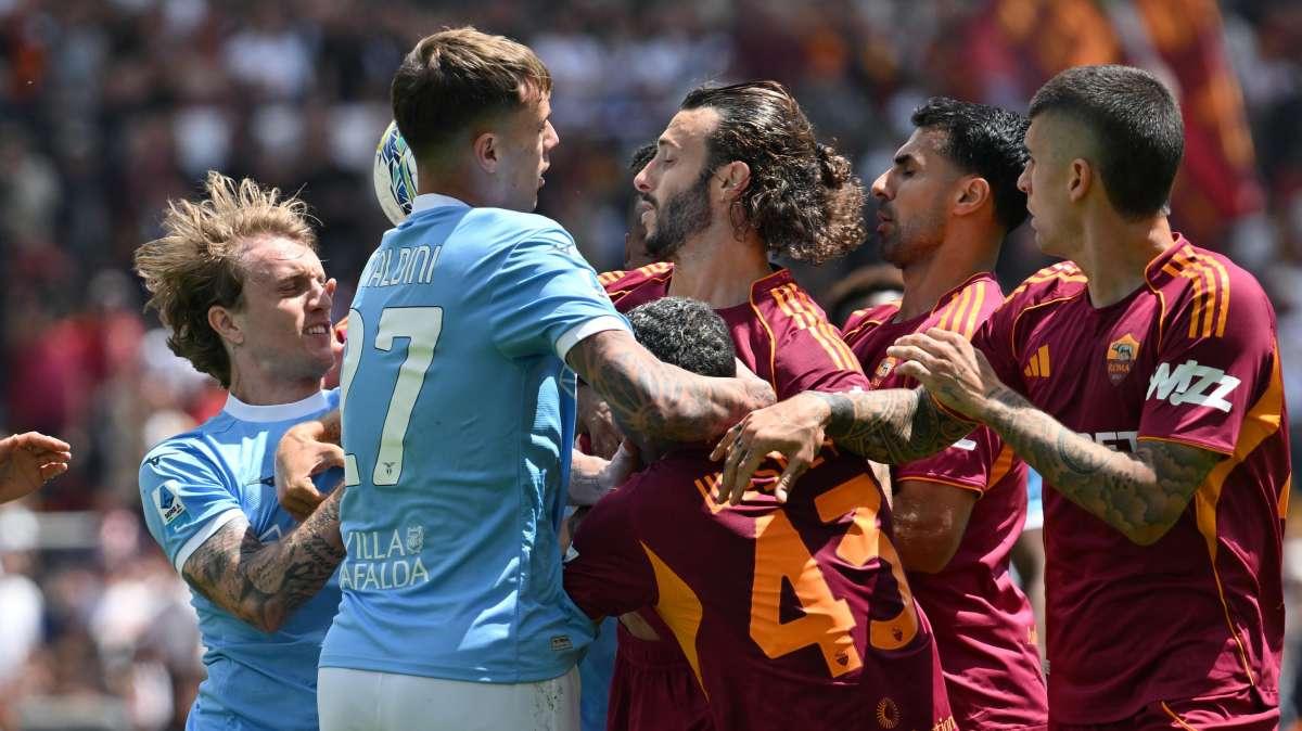 Roma - Lazio, Cancellieri risponde a Svilar: lo scontro nel derby