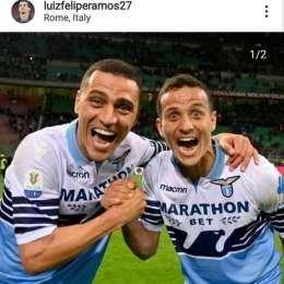 Lazio, gli auguri dei biancocelesti a Romulo - FOTO