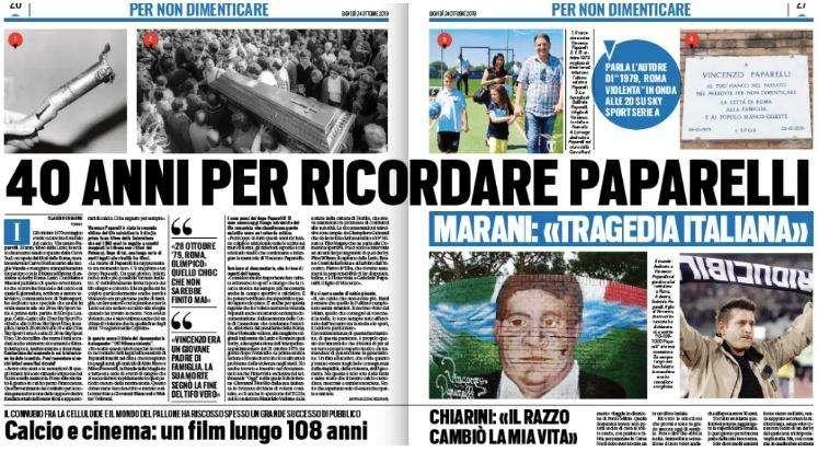 Lazio, Jacobelli (dir. Tuttosport): "Doveroso lo speciale su Paparelli. Sono atalantino ma..."
