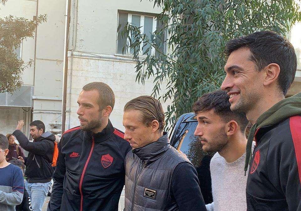 Lazio, il derby della solidarietà: Leiva, Cataldi, Pau Lopez e Pastore all'Umberto I