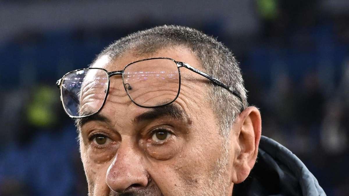 Lazio - Como, cori d'amore per Sarri: lui reagisce così