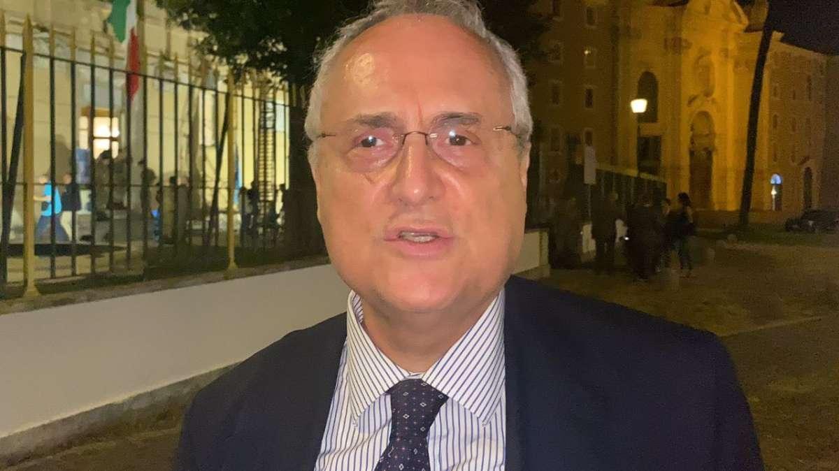 Lazio, Lotito: "Obiettivi? Non si preannunciano, si centrano!". E sul mercato... - VIDEO