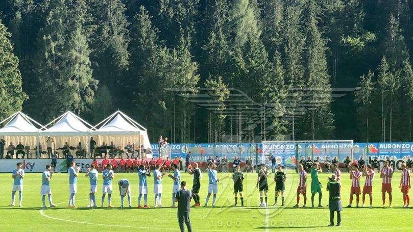 Lazio, un arcobaleno chiude il ritiro: doppietta del "Mago", Vicenza ko