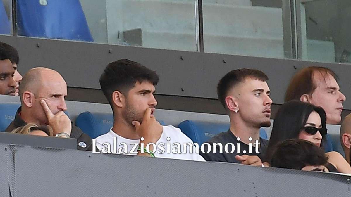 Lazio, Vecino pareggia e Alcaraz è pazzo di gioia: l'esultanza con Patric - VIDEO