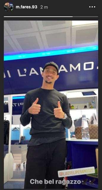 Lazio, Fares scherza con Luiz Felipe nello spogliatoio: "Che bel ragazzo" - FT