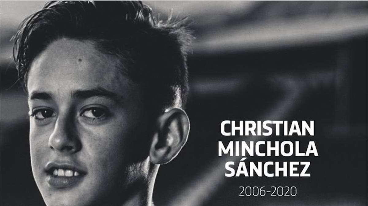 Lutto in casa Atletico Madrid: muore l'Under 14 Minchola