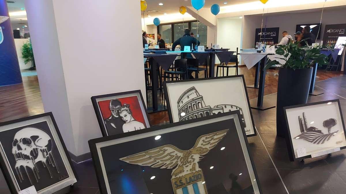 Lazio - Inter | L'arte biancoceleste in Tribuna Autorità durante la gara