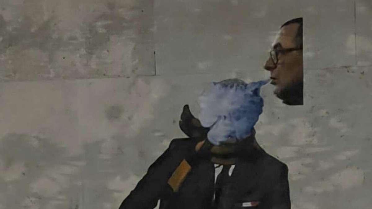 Lazio, Mourinho affumicato da Sarri: il “nuovo” murale di Testaccio - FOTO 