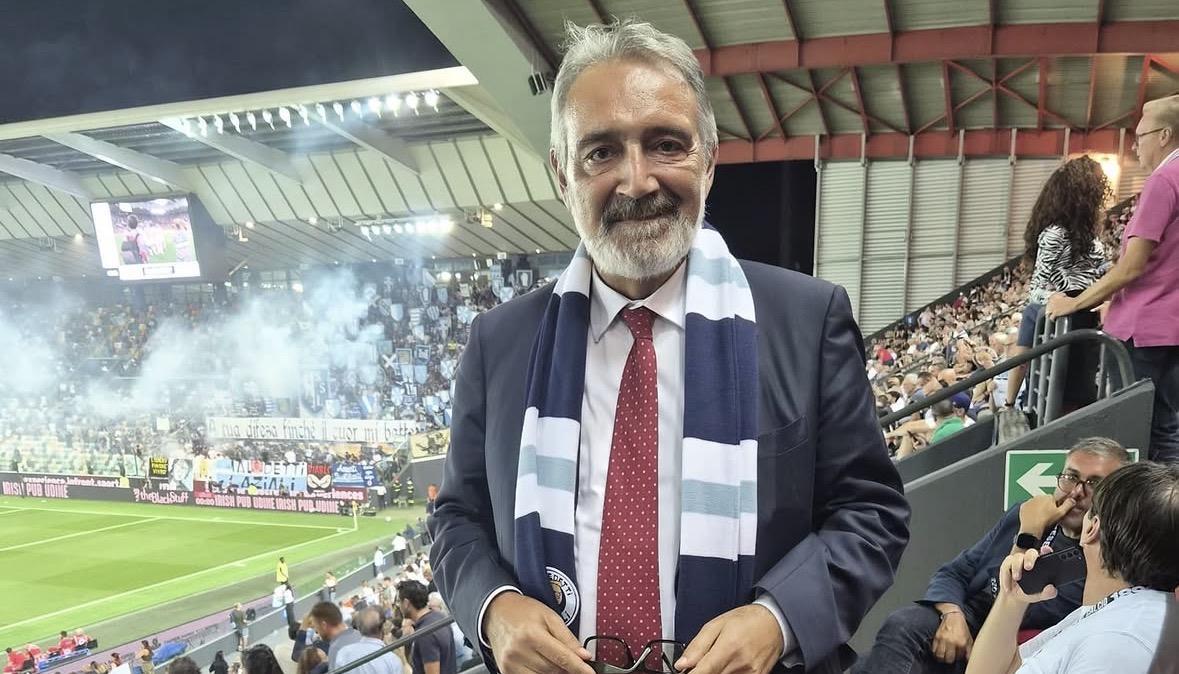 Lazio, Rocca è a Udine: il Presidente della Regione sugli spalti - FOTO