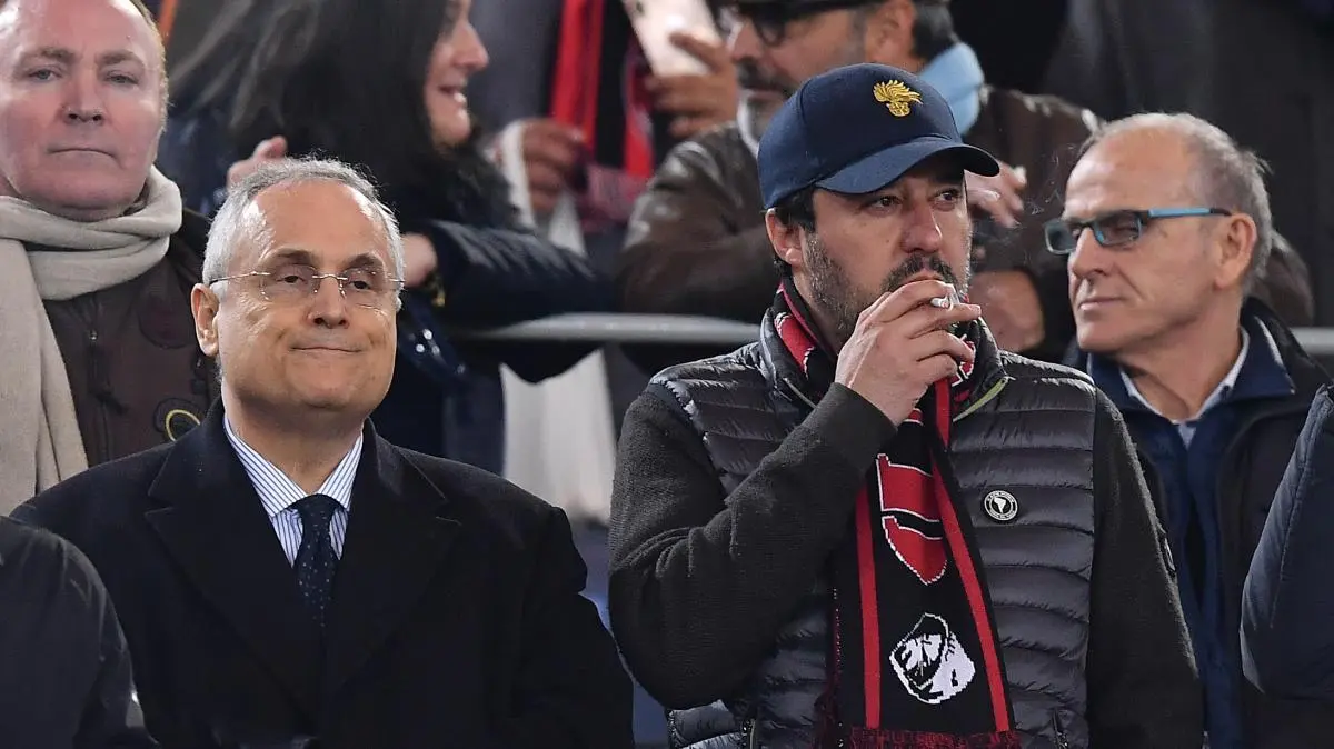 Lazio, Salvini: “Mi chiedono di intervenire per Lotito: ecco cosa posso fare”