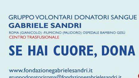 "Se hai cuore, dona": al Bambino Gesù la raccolta sangue in ricordo di Gabriele Sandri