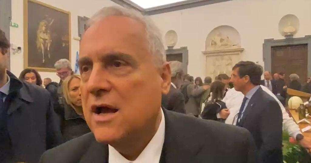 Lazio, Lotito: "Sarebbe miope impedirci lo stadio. Sulla squalifica della curva..." - VIDEO