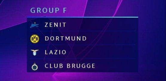 Lazio, calendario Champions League: subito il Dortmund, si chiude con il Bruges
