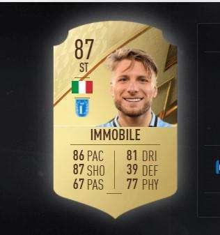 FIFA | FUT 22: escono le carte Serie A. Ciro Immobile è il più forte (anche della Lazio)