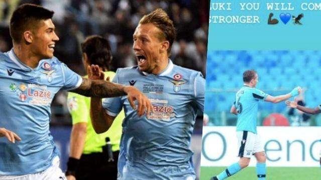 Lazio, Correa e Adekanye a Leiva: "Tutto passa, tornerai più forte" - FT