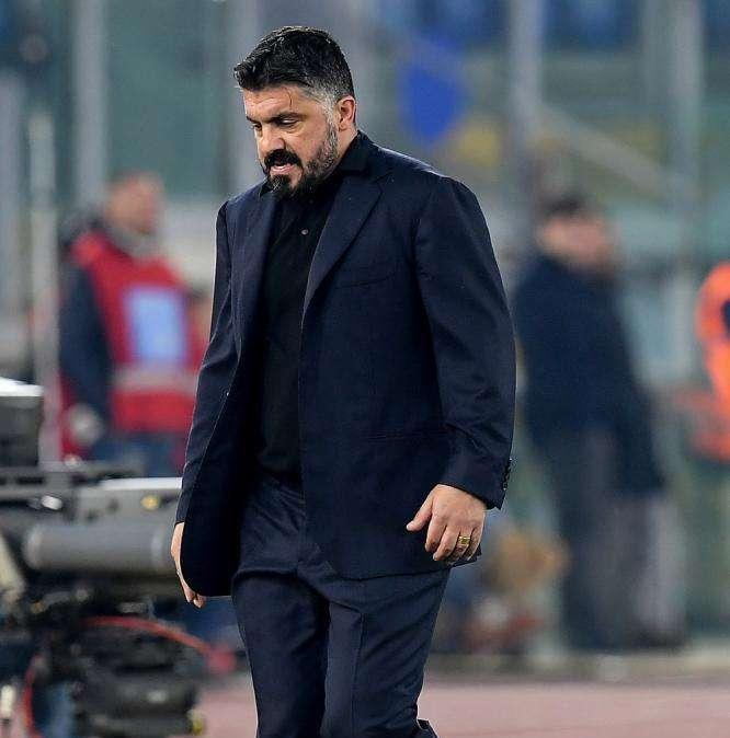 Napoli, Gattuso: "Siamo stati padroni del campo, ma questa Lazio ha una rosa incredibile"