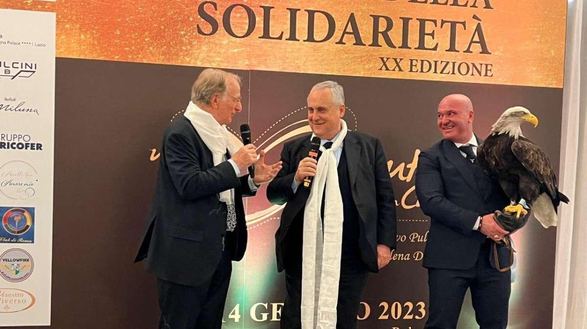 La Lazio al Gran Galà della Solidarietà: sul palco anche Lotito - FOTO