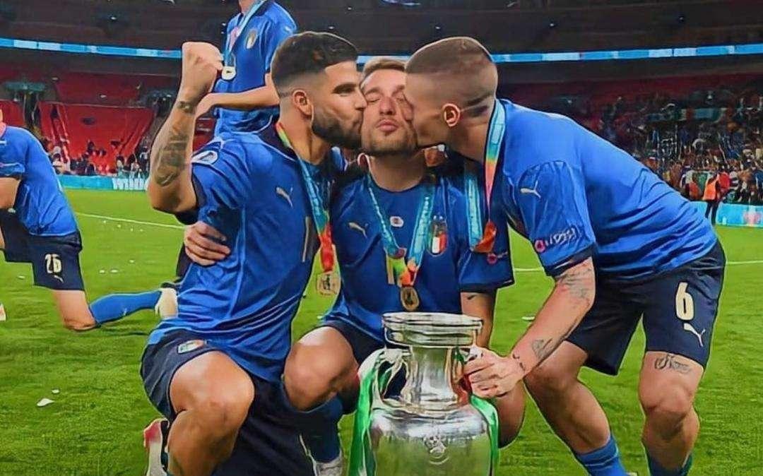Italia, da Pescara a Wembley: l'emozionante foto di Insigne con Immobile e Verratti