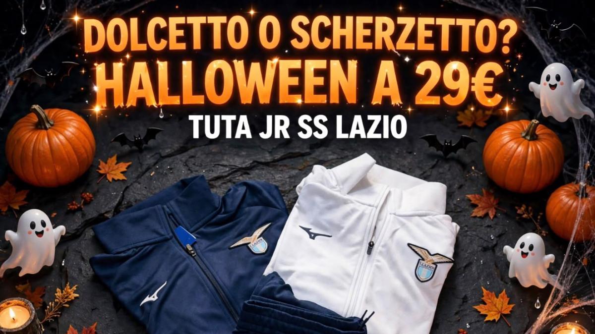 HALLOWEEN CON LA TUTA DELLA LAZIO! FALLA TUA A PARTIRE DA 29 EURO