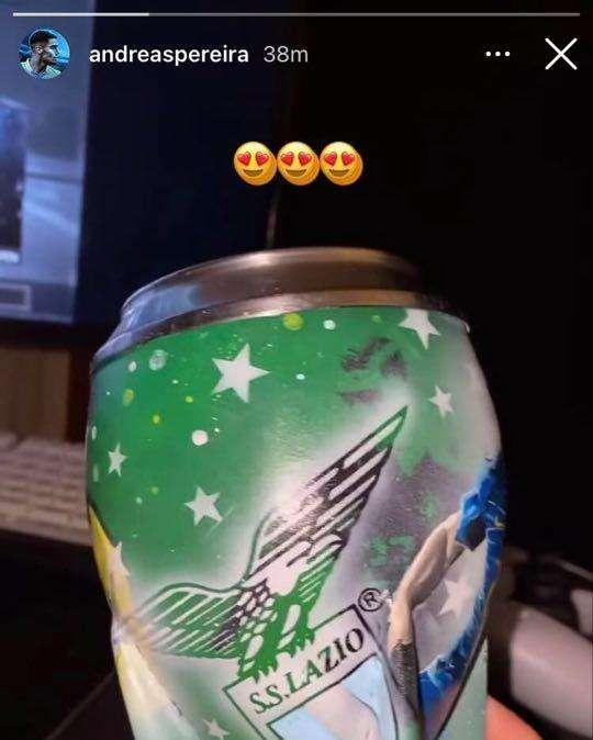 Lazio, Andreas Pereira e il regalo per il mate a tinte biancocelesti - FOTO