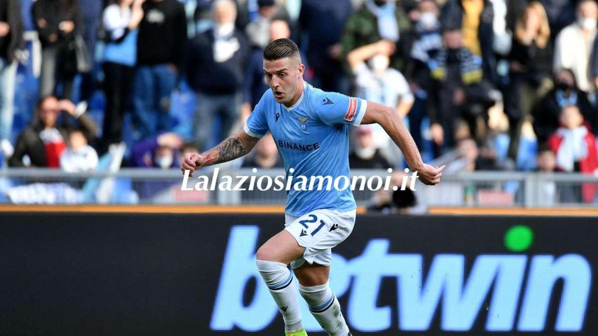 Lazio, DAZN celebra l'incornata di Milinkovic alla Caicedo - VIDEO
