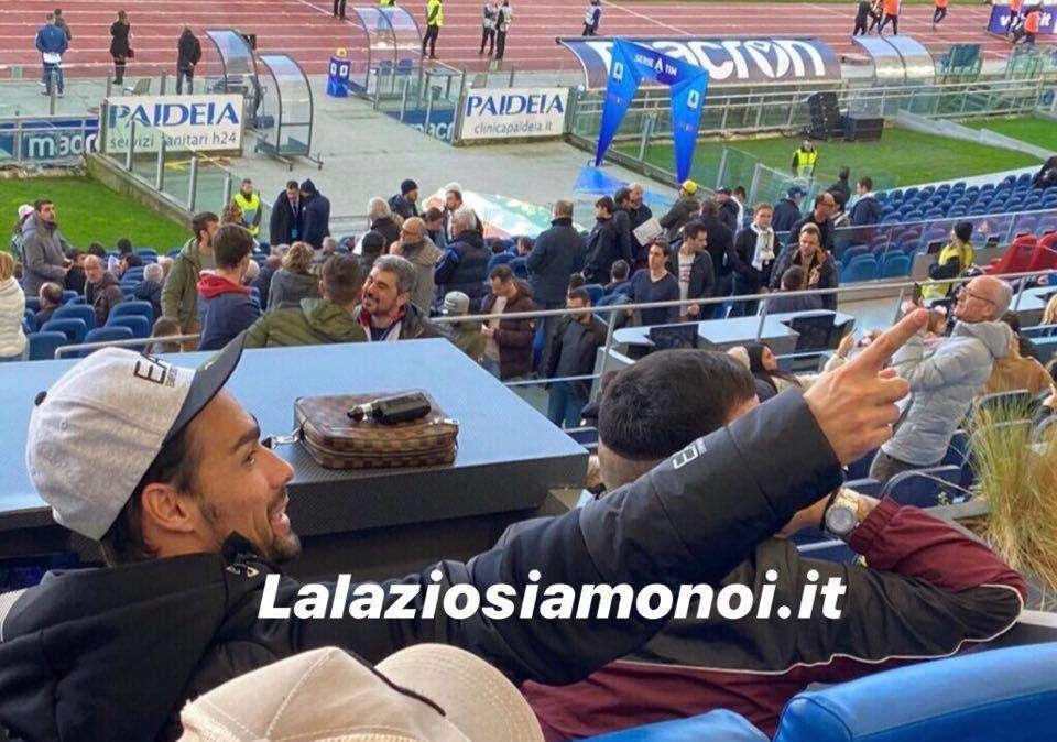 Lazio - Udinese in salsa vip: Fognini e Damiano Er Faina sugli spalti -FT