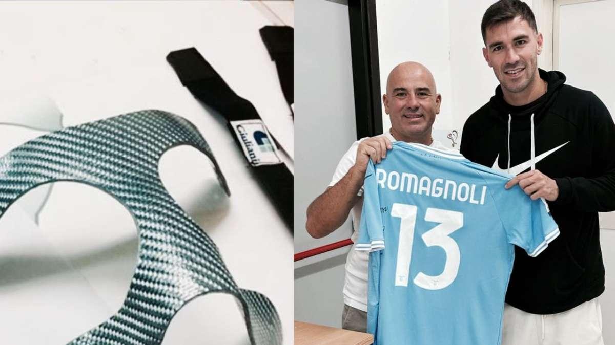 Lazio, Romagnoli mascherato: in campo con una speciale protezione - FOTO