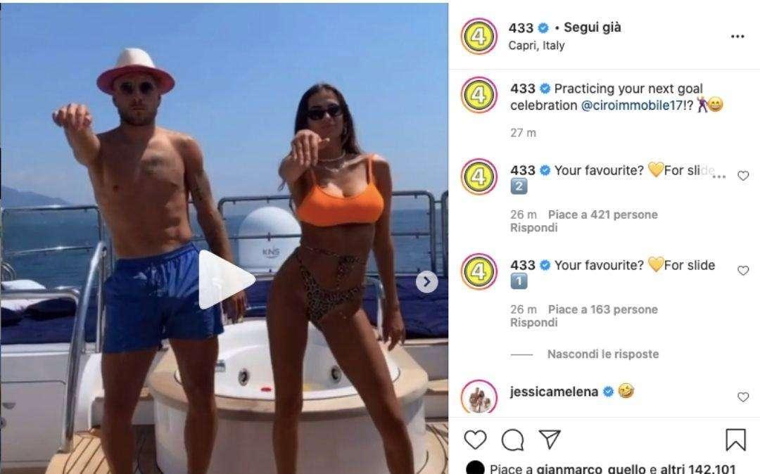 Lazio, '433' scherza con Immobile: "Nuova esultanza in vista?" - FOTO