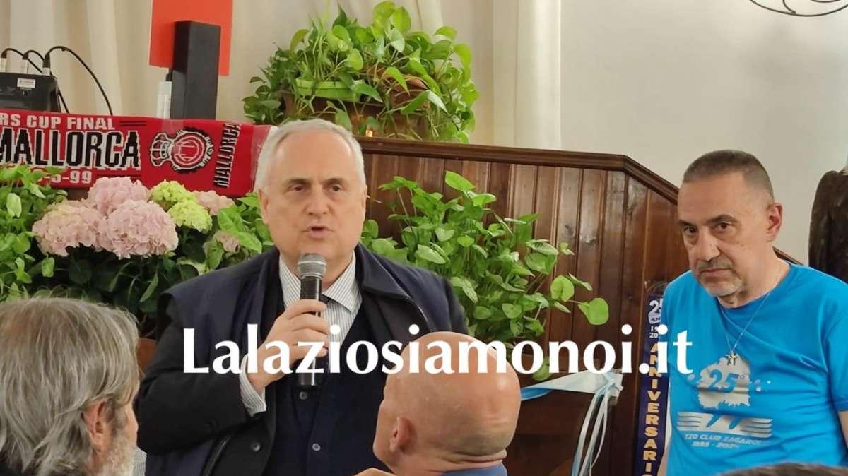 Lotito: "Ai disfattisti dico che la Lazio esiste e che possiamo ancora dire la nostra" - VIDEO