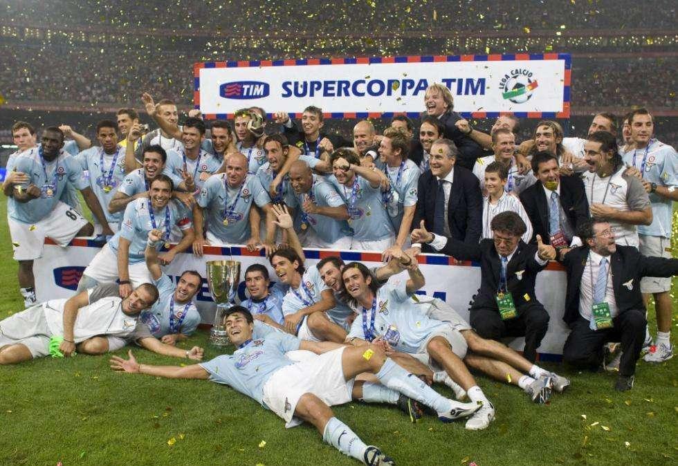 Lazio, 13 anni fa l'impresa contro l'Inter di Mourinho in Supercoppa italiana