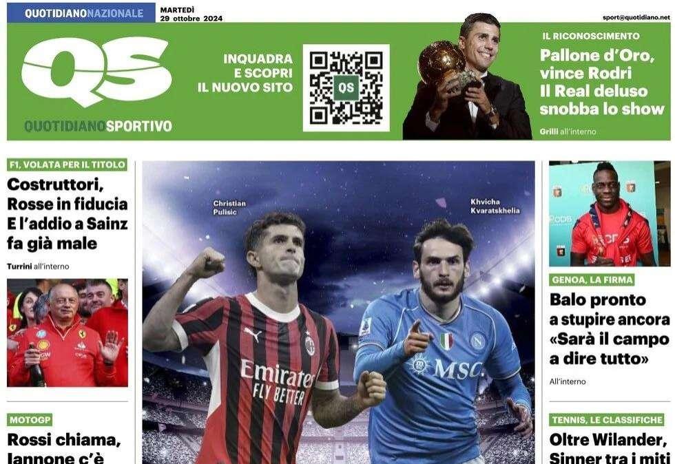 "Inter indifesa, Inzaghi ai ripari contro l'Empoli": la prima pagina del QS