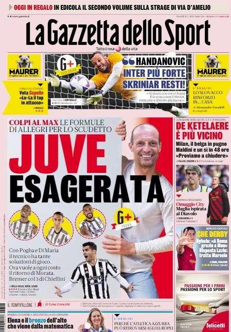 Rassegna stampa - Le prime pagine di giovedì 21 luglio