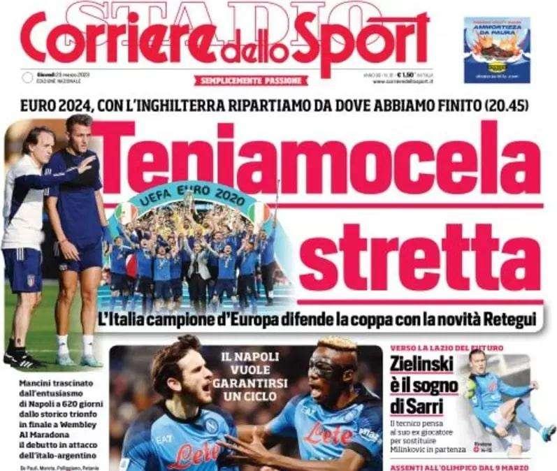 Il Corsport sull'Italia: "Teniamocela stretta. In campo per difendere l'Europeo"