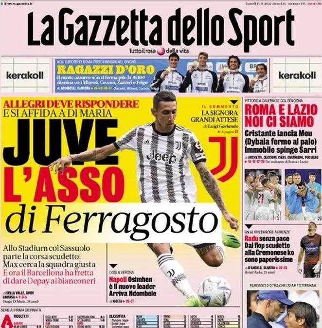 L'apertura de La Gazzetta dello Sport - Inzaghi urla, avvisi al club sul mercato