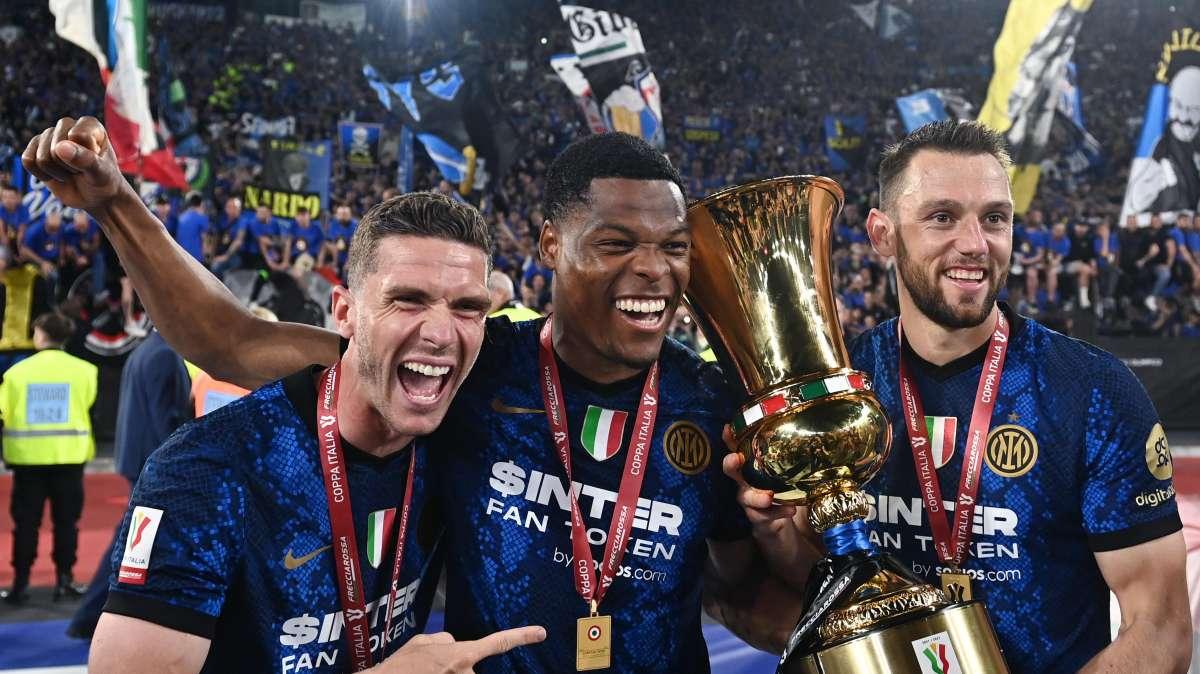 Dumfries: "Fantastico vincere due titoli, orgoglioso della squadra"