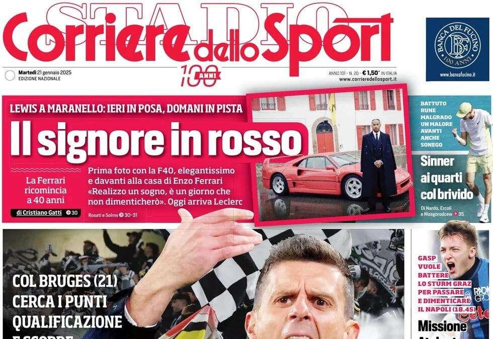 Roma, dopo Rensch tutto su Frattesi. Affare last minute: il Corriere dello Sport in prima pagina