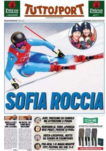 Tuttosport in prima pagina: "Inter-Liverpool, notte da sogno"