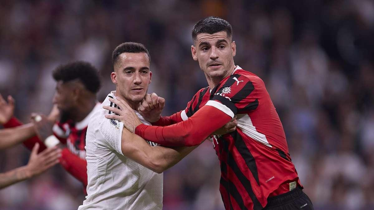 Tegola Milan: trauma cranico per Morata, salta il Cagliari