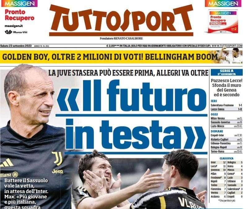 Tuttosport in apertura: "Il fondo arabo: 1,3 miliardi per l'Inter". Conferme sulla trattativa